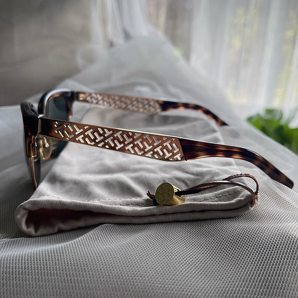 Tory Burch Tortoise Shell Sunglasses - Picture 5 of 11